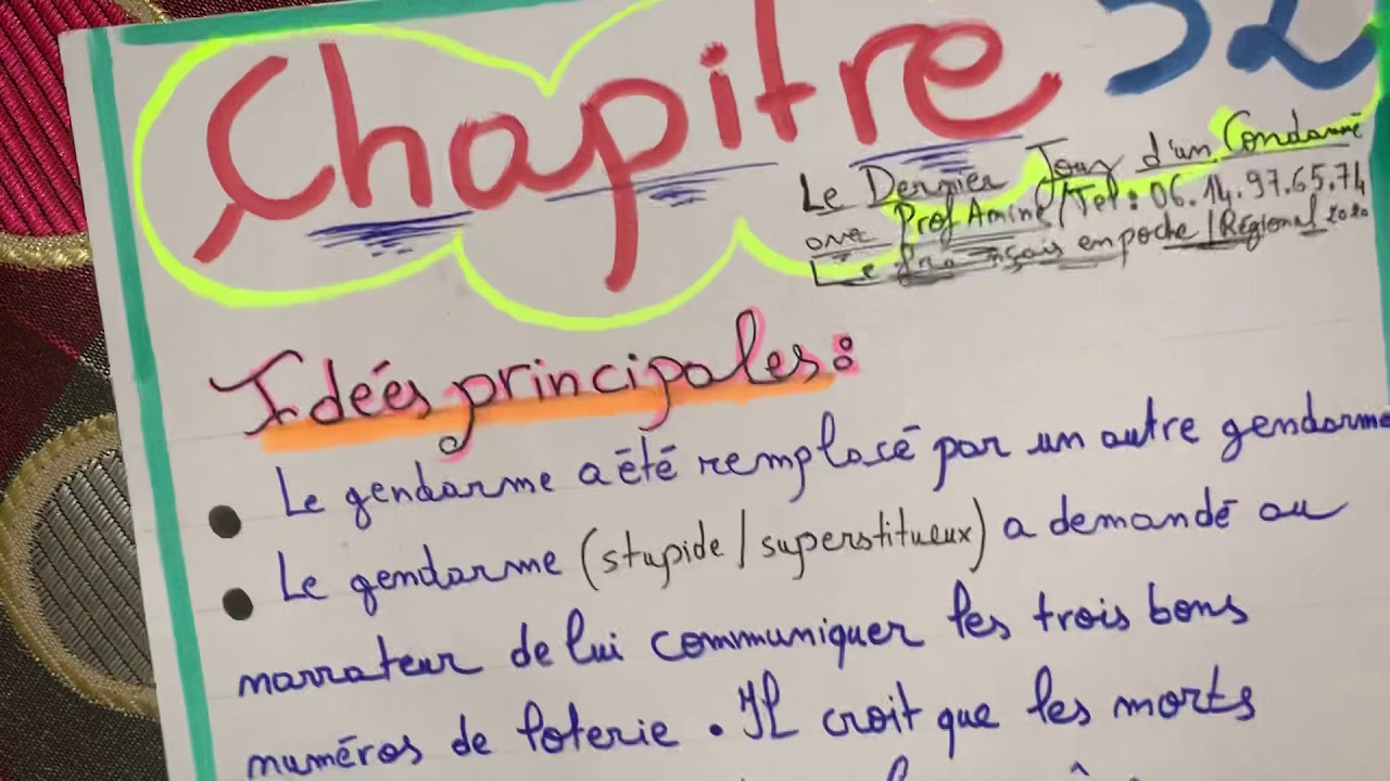 Le Dernier Jour d’un Condamné : Chapitre 32 et 33 avec ProfAmine مذكرات محكوم بالإعدام 1باك