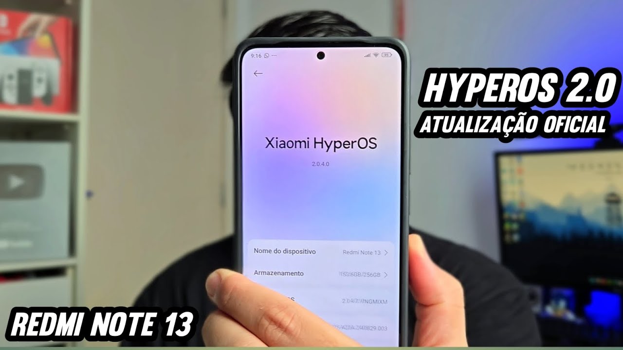 HYPEROS 2.0 OFICIAL NO REDMI NOTE 13! NOVIDADES E COMO ATUALIZAR!