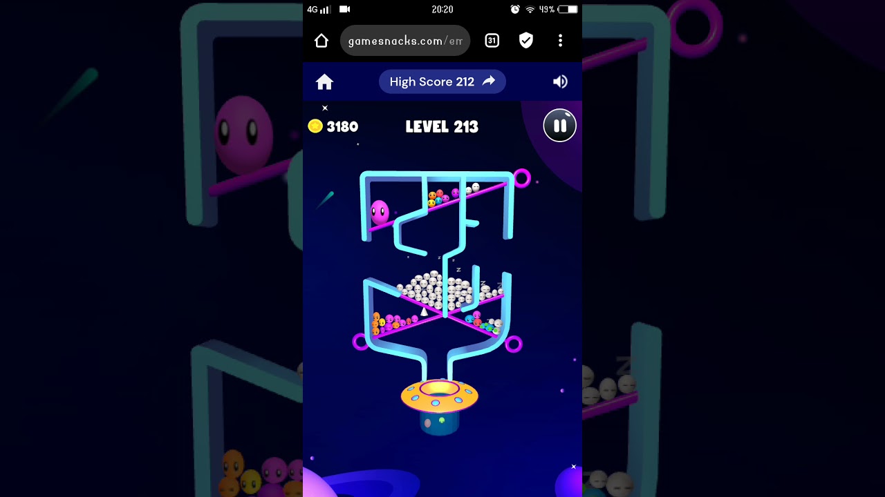 Gamesnacks Pin The Ufo - Level 211 - 220
