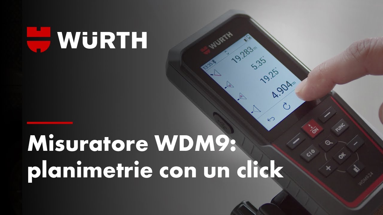 Misuratore laser WDM9: planimetrie superveloci e automatiche | Würth