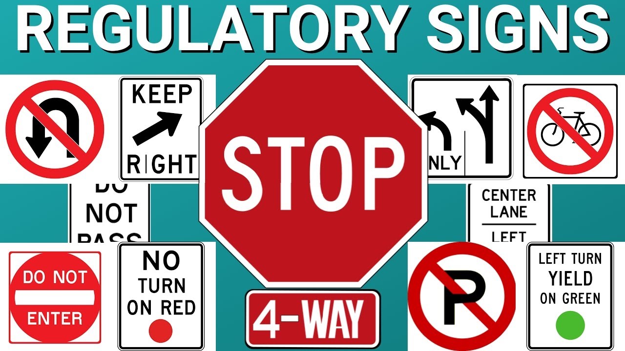 Regulatory Signs Explained: What They Are and the Most Common in the U.S. #drivereducation #fyp #car
