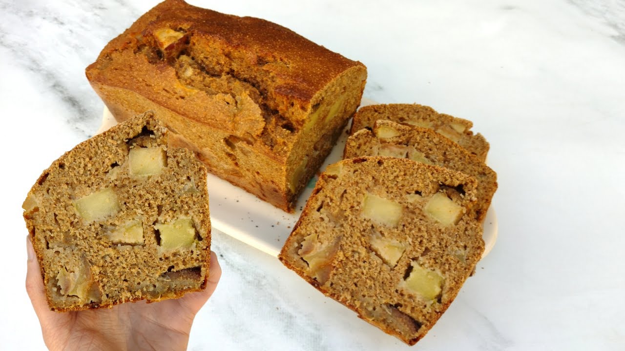 BUDÍN DE MANZANA SALUDABLE 🍎(Bajo en AZUCAR y en GRASAS)