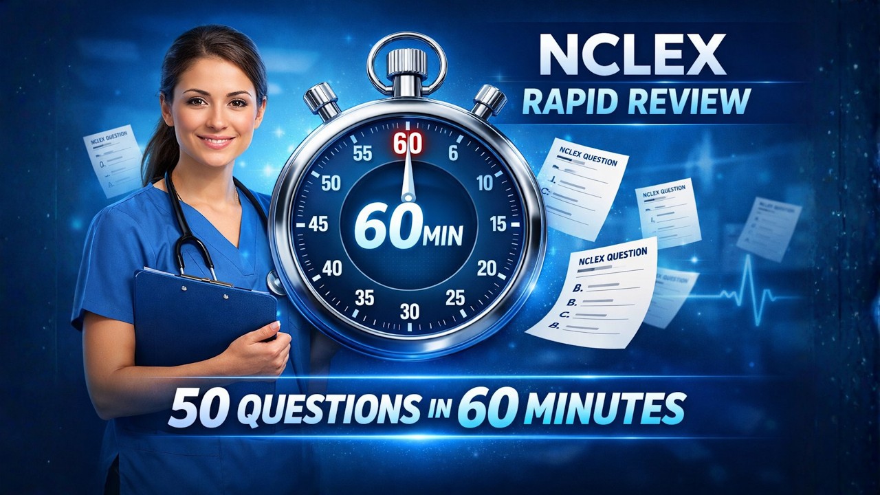 NCLEX Rapid Review: 50 Questions in 60 Minutes#2025  #education #study #explore #fypシ゚viral