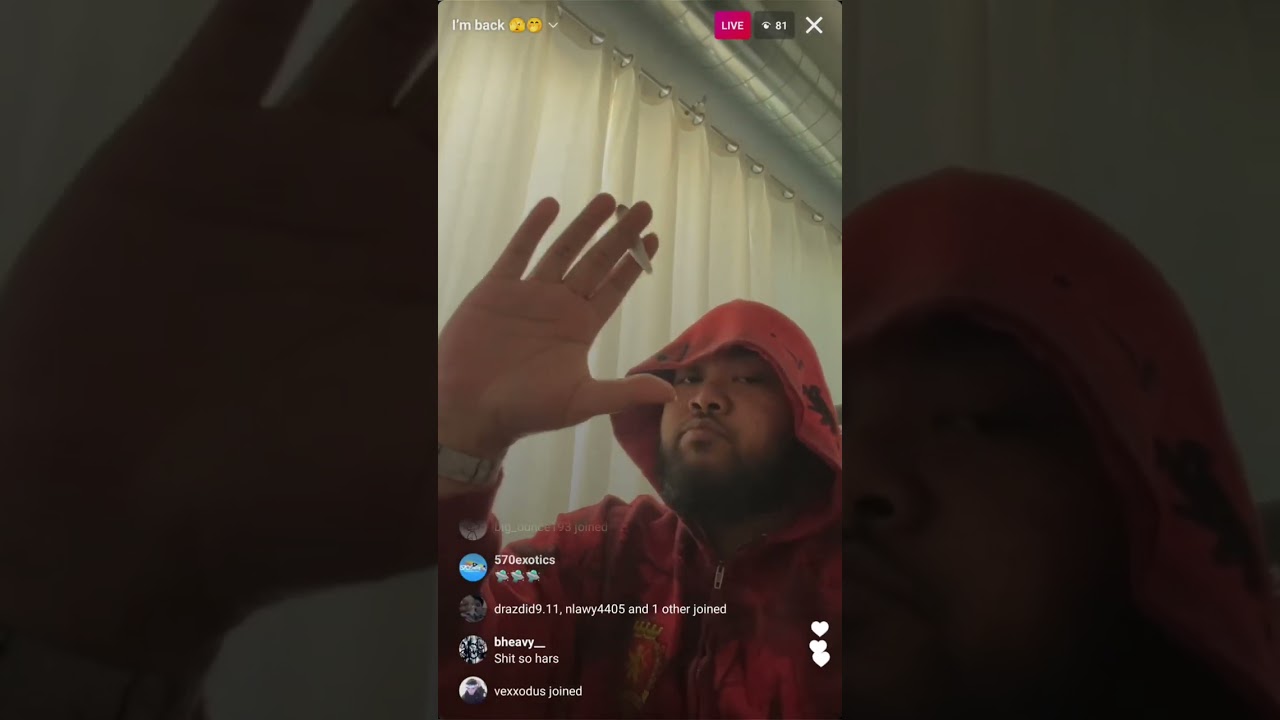 Brandon Finessin Playing Beats & Unreleased Songs on IG Live (May 10, 2023)