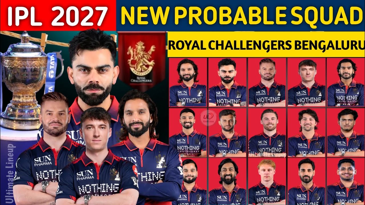 IPL 2027 -  Bengaluru Team Full Squad | RCB Team New Players List 2027 | RCB New Team Squad 2027