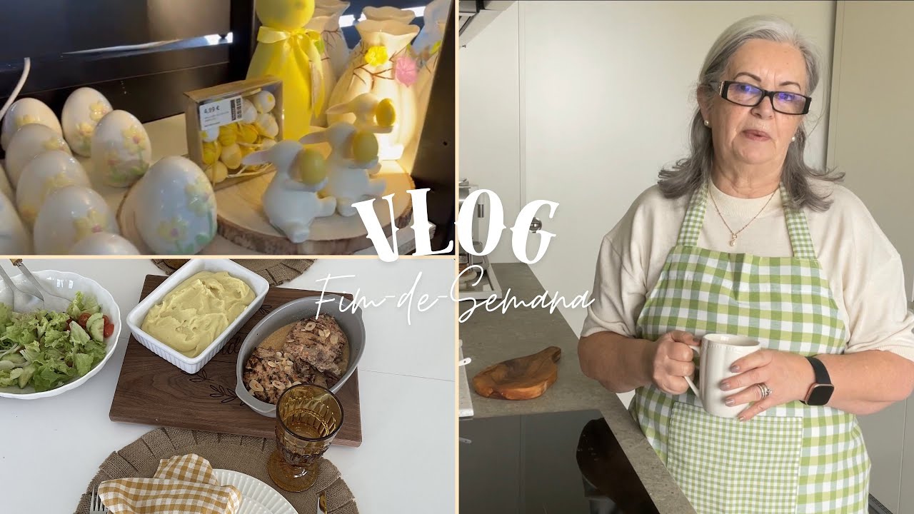 Vlog de fim-de-semana comigo~Almoços Simples~Bolo de Laranja com casca 