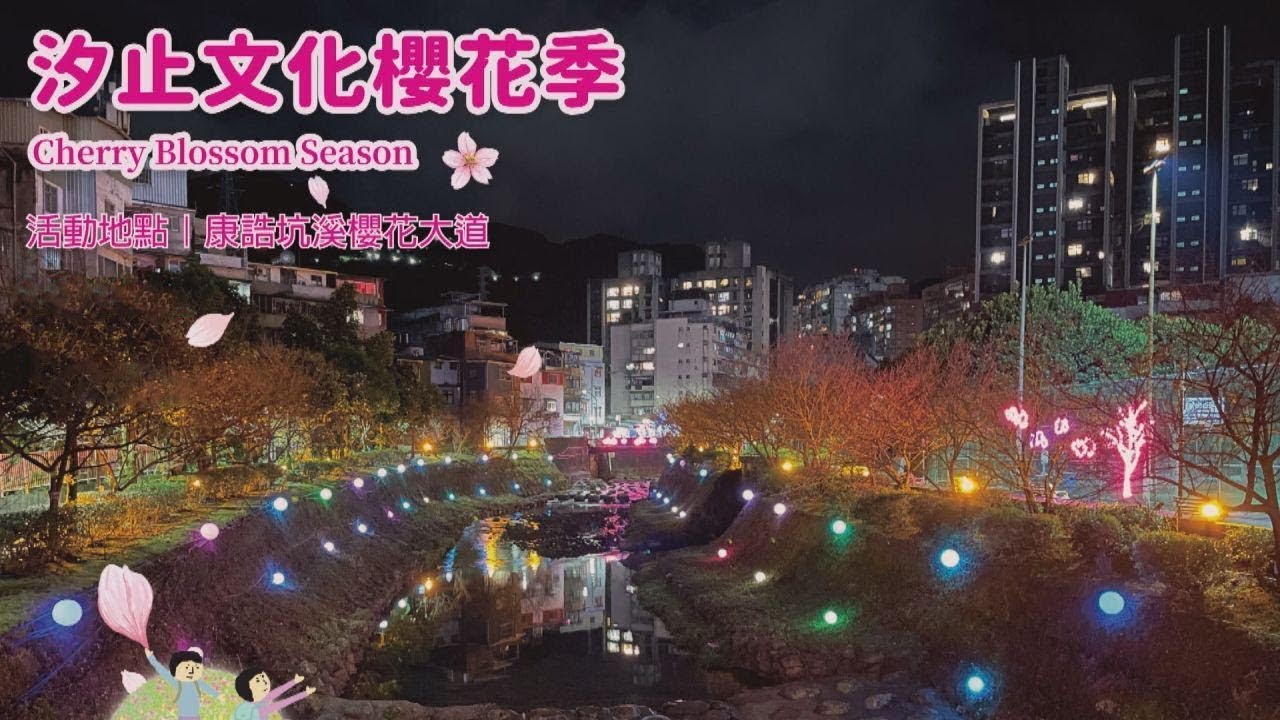 新北市汐止區即時影像_文化櫻花季 直播 #櫻花 #汐止 #季節限定 #景點 #一日遊 #康誥坑溪