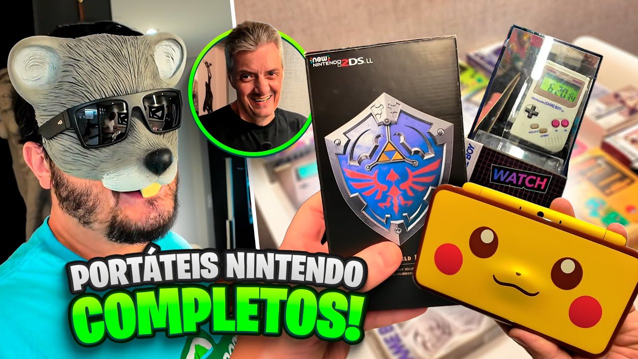 COLEÇÃO IMPECÁVEL DE PORTÁTEIS NINTENDO COM CAIXA E SERIAL!