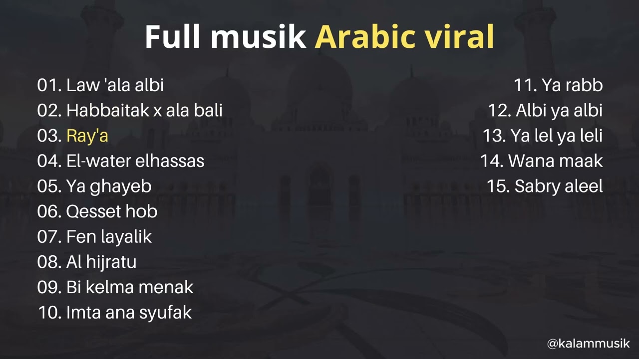 Kumpulan lagu ARABIC yang sedang VIRAL
