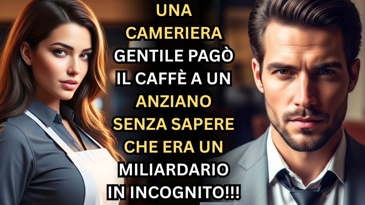 UNA CAMERIERA GENTILE PAGÒ IL CAFFÈ A UN ANZIANO SENZA SAPERE CHE ERA UN MILIARDARIO IN INCOGNITO!!!