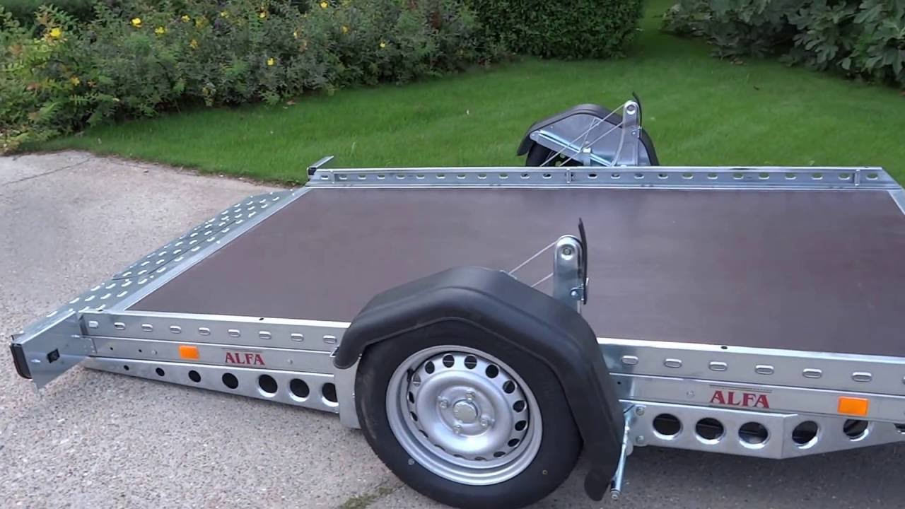 ALFA 12516SC lowering system for trailer, winch-driven, ground-level loading