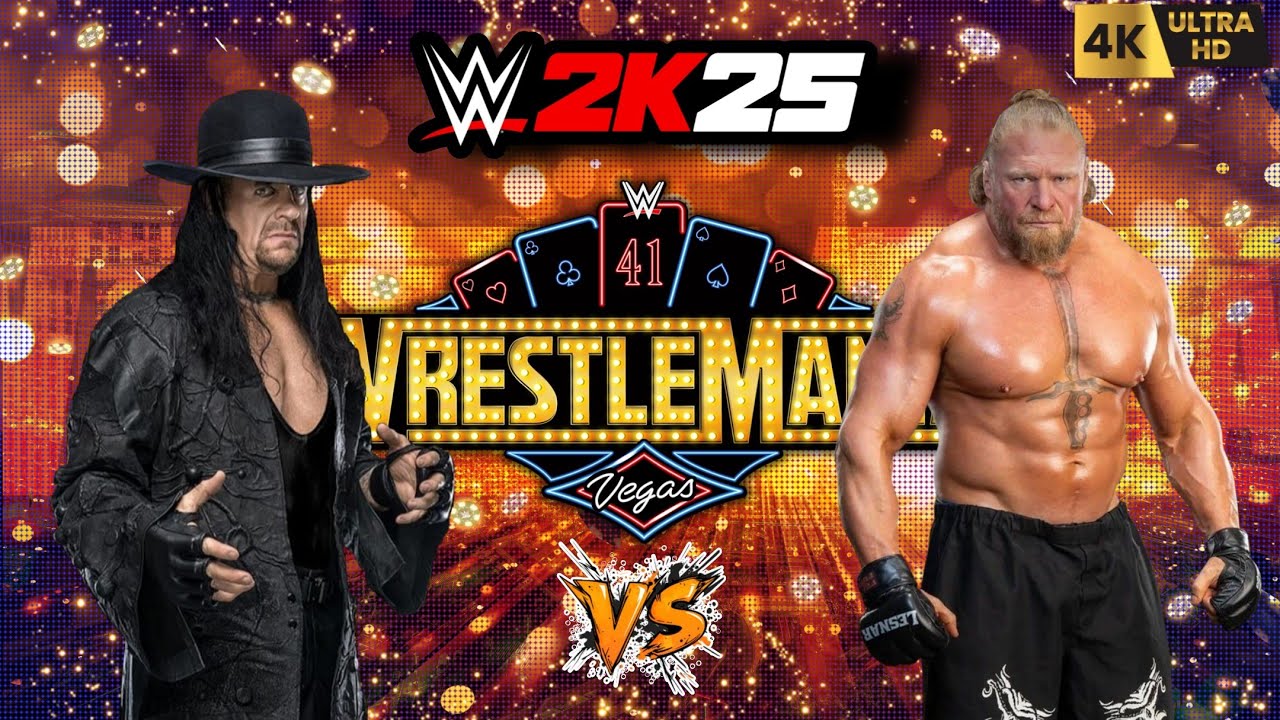 WWE 2K25 - Undertaker vs. Brock Lesnar || WWE WrestleMania 41 Saturday || PC™ Gameplay [4K60]