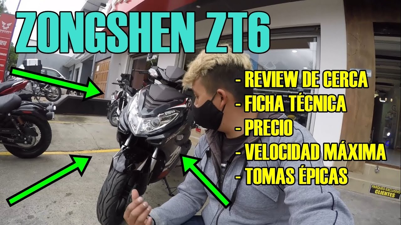 ZONGSHEN ZT6 AÑO 2022 || REVIEW DE CERCA + FICHA TÉCNICA + PRECIO + VELOCIDAD MÁXIMA