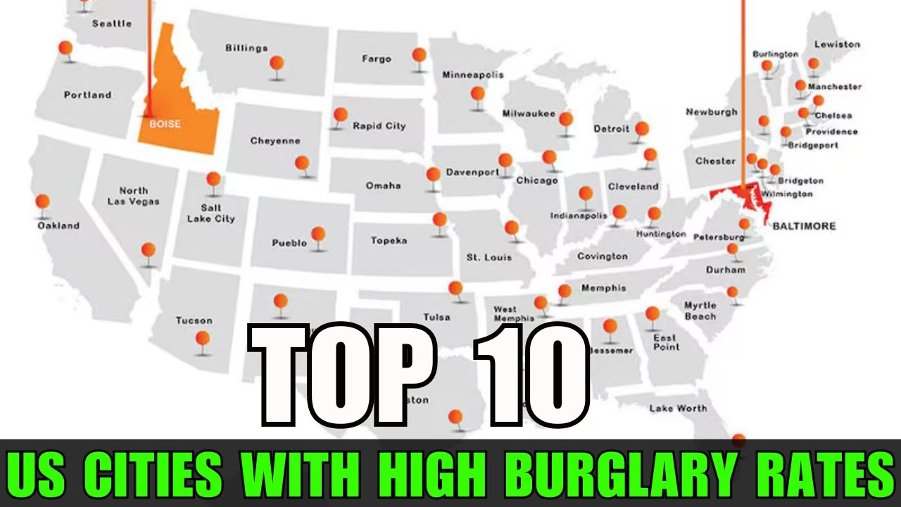 Top 10 U.S. Cities with High Crime Rates in 2024 | Living in America | Moving to America
