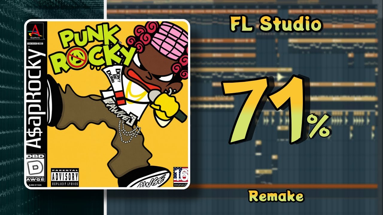 A$AP Rocky - PUNK ROCKY (FL Studio Remake) + FLP