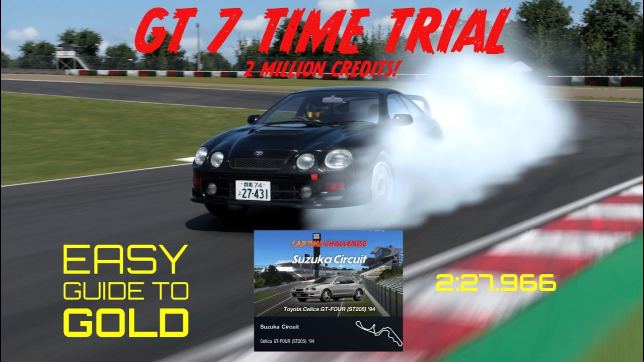 GT7 Time Trial - Suzuka - Toyota Celica GT-FOUR - 2:27.966 - Gold