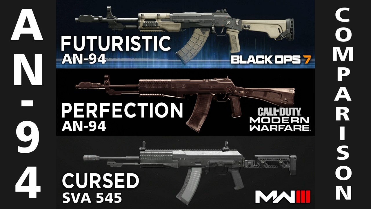 AN-94 Comparison Showcase (BO7 vs MW2019 vs MW3)