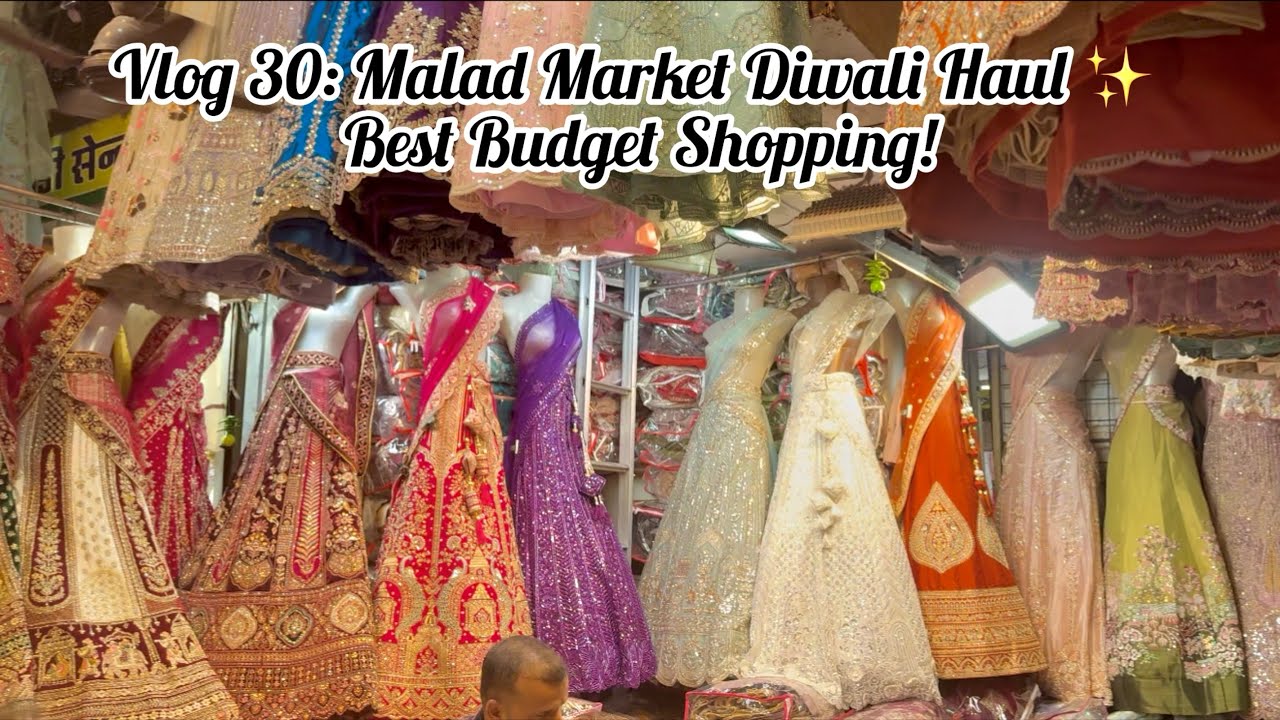 Vlog 30: Diwali Shopping at Malad Market 🪔✨ | Affordable Haul | Mumbai Street Shopping Vlog 2025