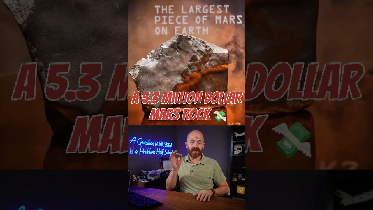 Earth’s Biggest Mars Meteorite Just Sold for 5.3 MILLION Dollars ☄️💸