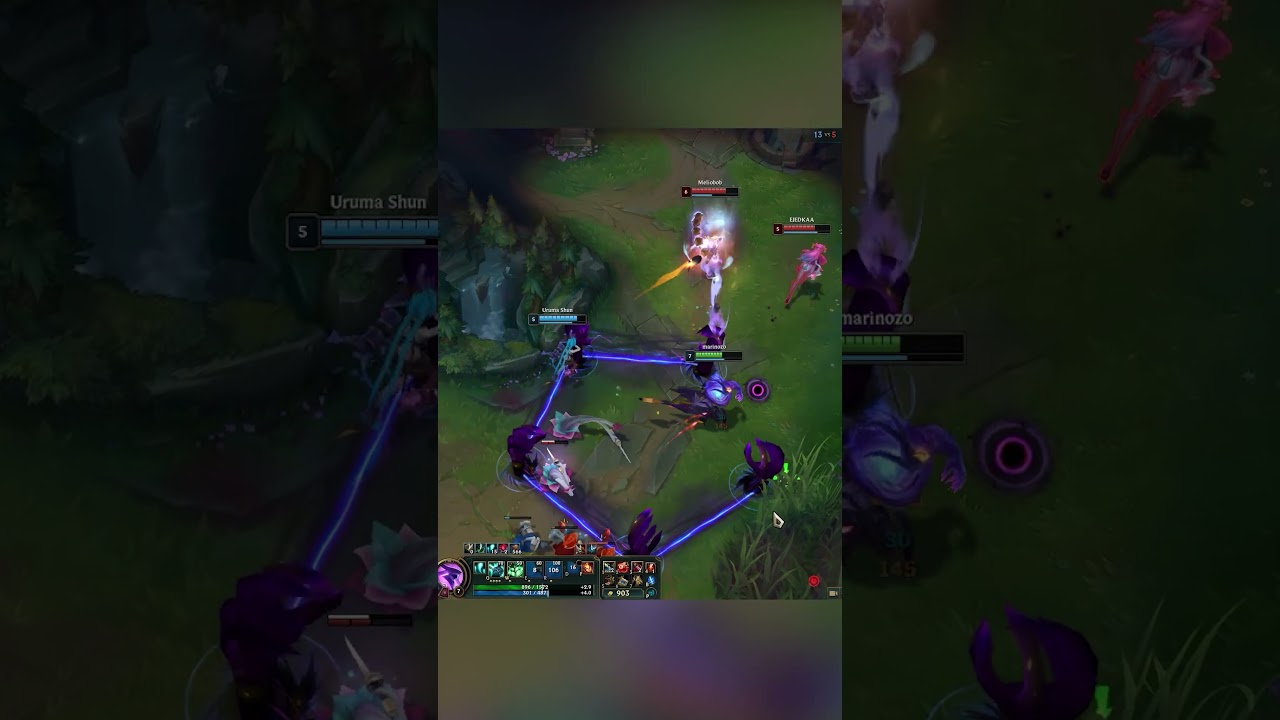 Thresh & Jinx Vs Yunara & Zyra | Great Engage & Great Fight! 