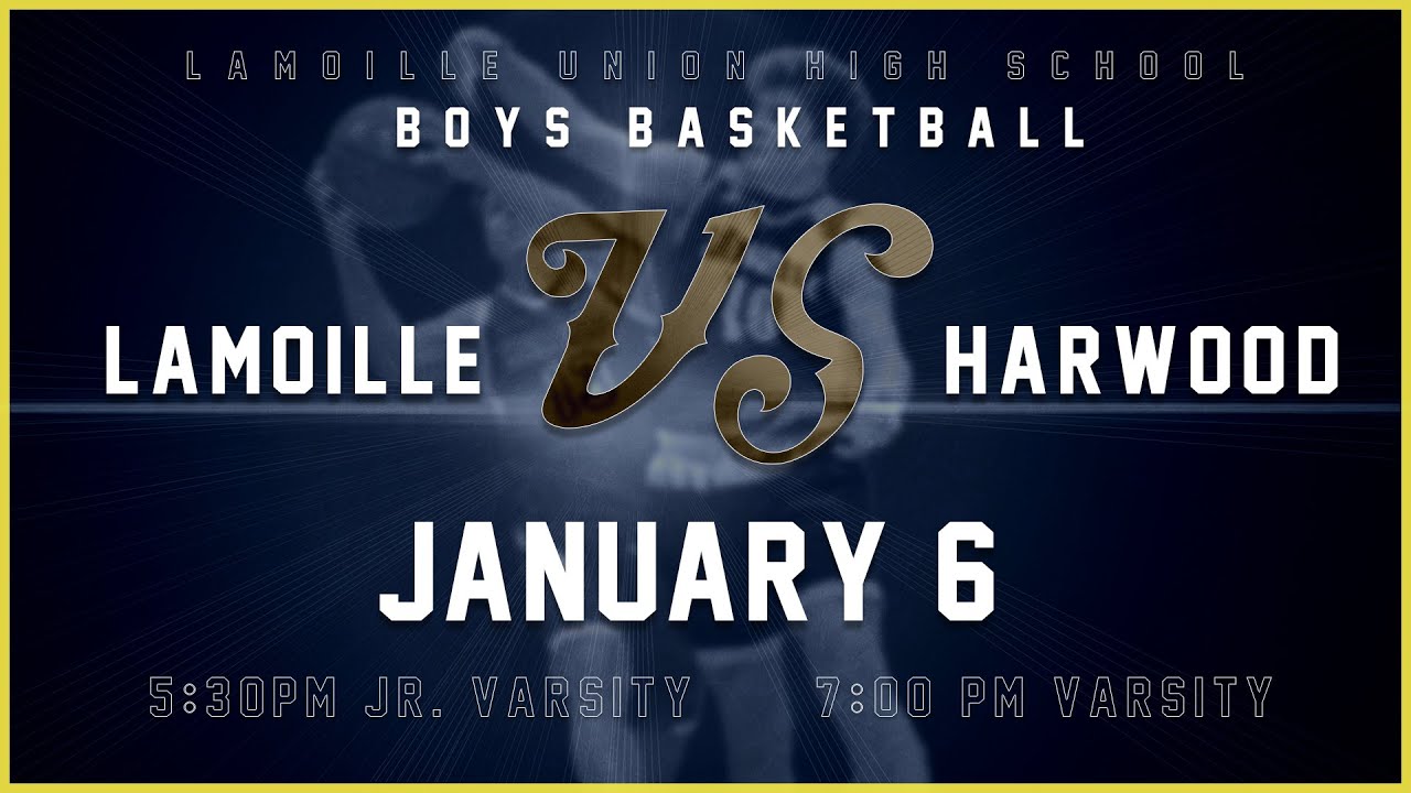 Lamoille vs Harwood - JV/V High School Boys Basketball 🏀 1/6/26 - GMATV