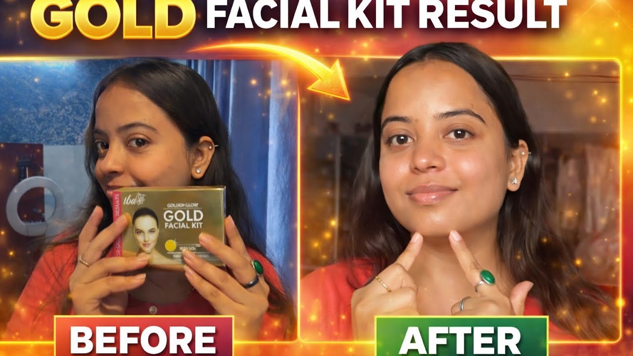 ✨ Gold Facial Kit at Home | Instant Glow Facial | Before & After Results ✨