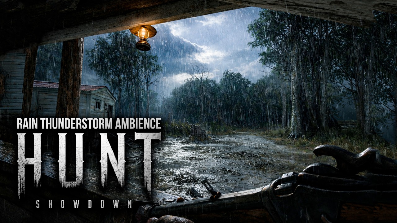 Rain & ThunderStorm ASMR Ambience I Hunt Showdown 1896 4K