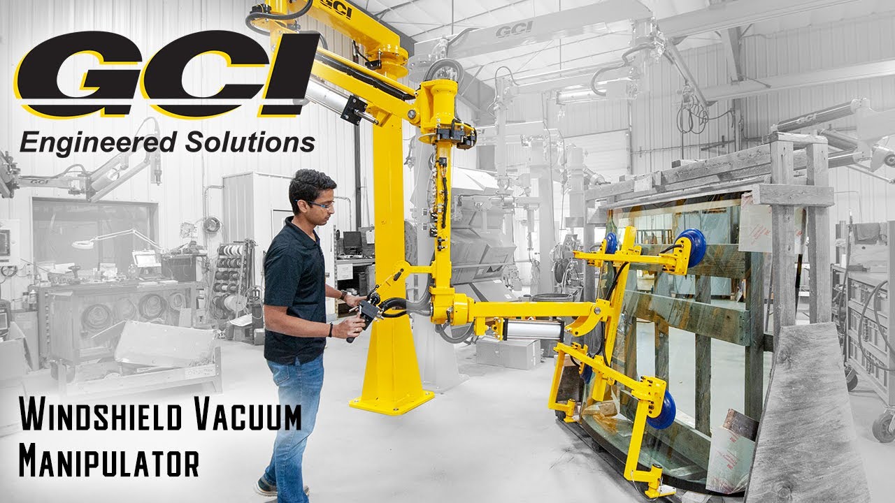 GCI Vacuum Manipulator Lifting Automotive Windshield (Ergonomic Lift System)