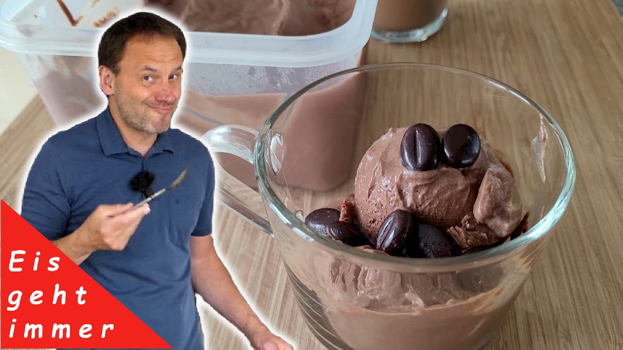 Schokoladen Kaffee Eis – Ich liebe diese Kombination! 👉 ohne Eismaschine