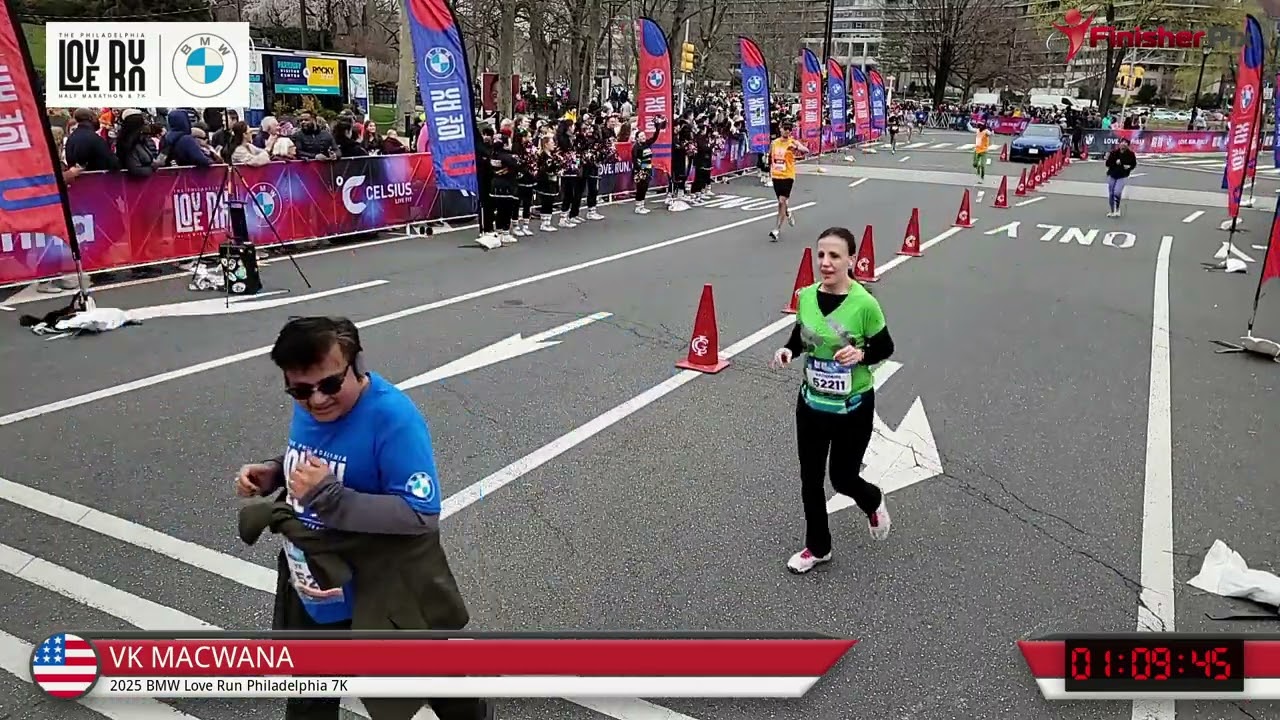 BMW Love Run Philadelphia Half Marathon 2025 race - Personal video