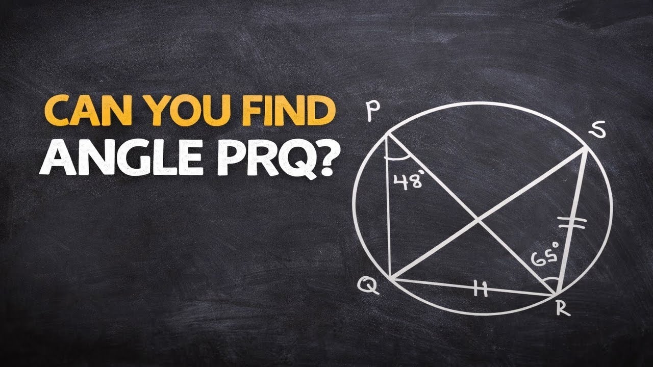 Find ∠PRQ | Circle Theorem Challenge