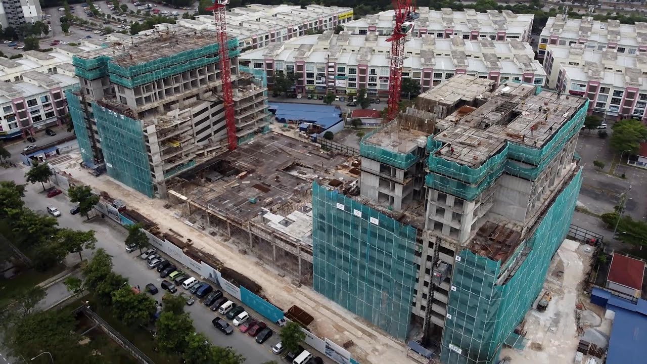 Residensi D'SINI Setia Alam progress Oct2023_Feb2024