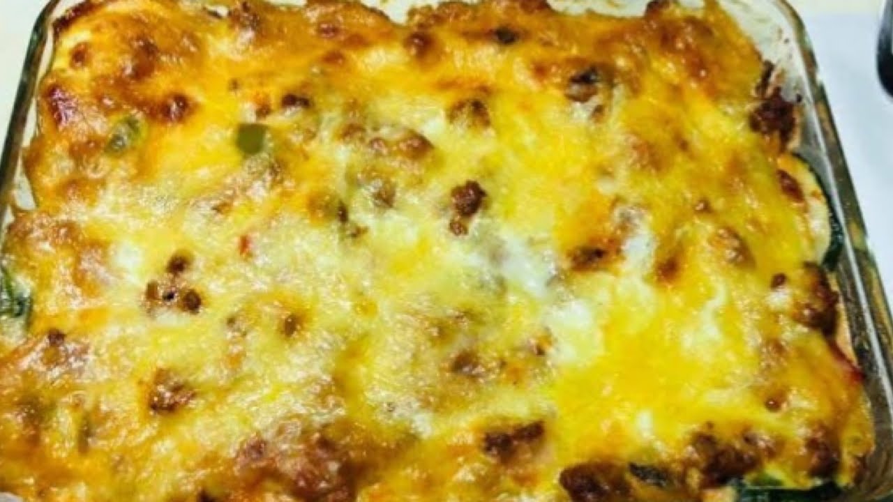 Low Carb: BAKED CHEESY ZUCCHINI recipe