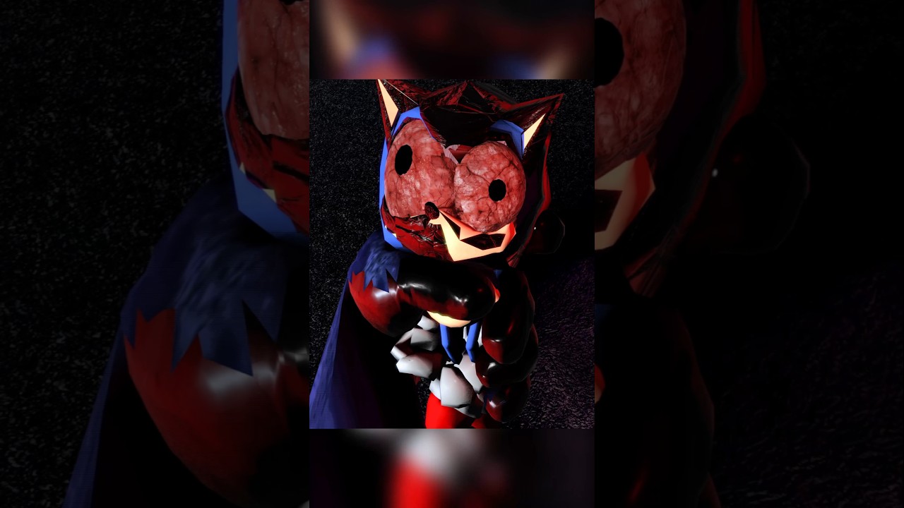 BRUTAL SONIC DEATH SCENE SONIC RE-DIMENSIONS  #shorts #viral #sonic #horror #exe #sonicexe #luigikid