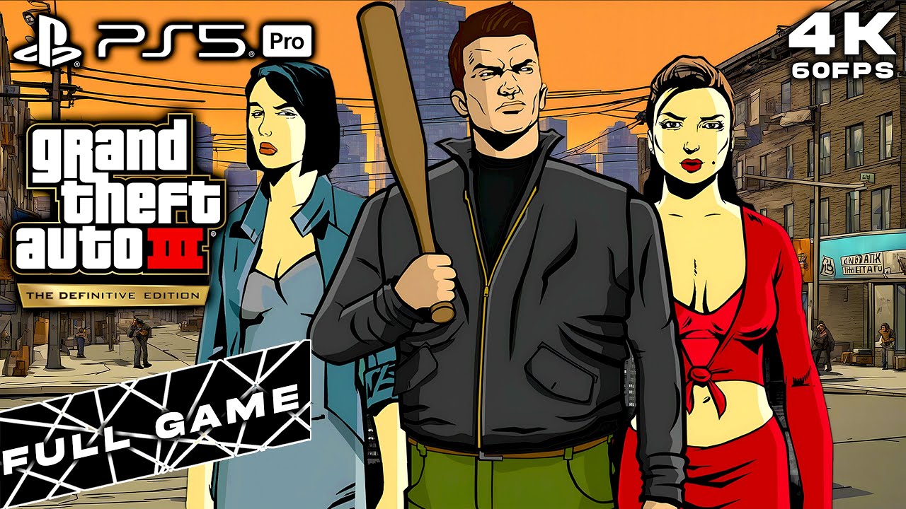GTA 3 DEFINITIVE EDITION REMASTERED PS5 PRO FULL GAME (4K60FPS)
