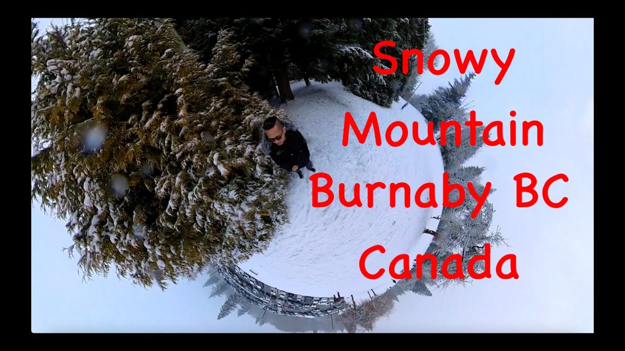 insta360 with Snow @ Burnaby Mountain BC Canada