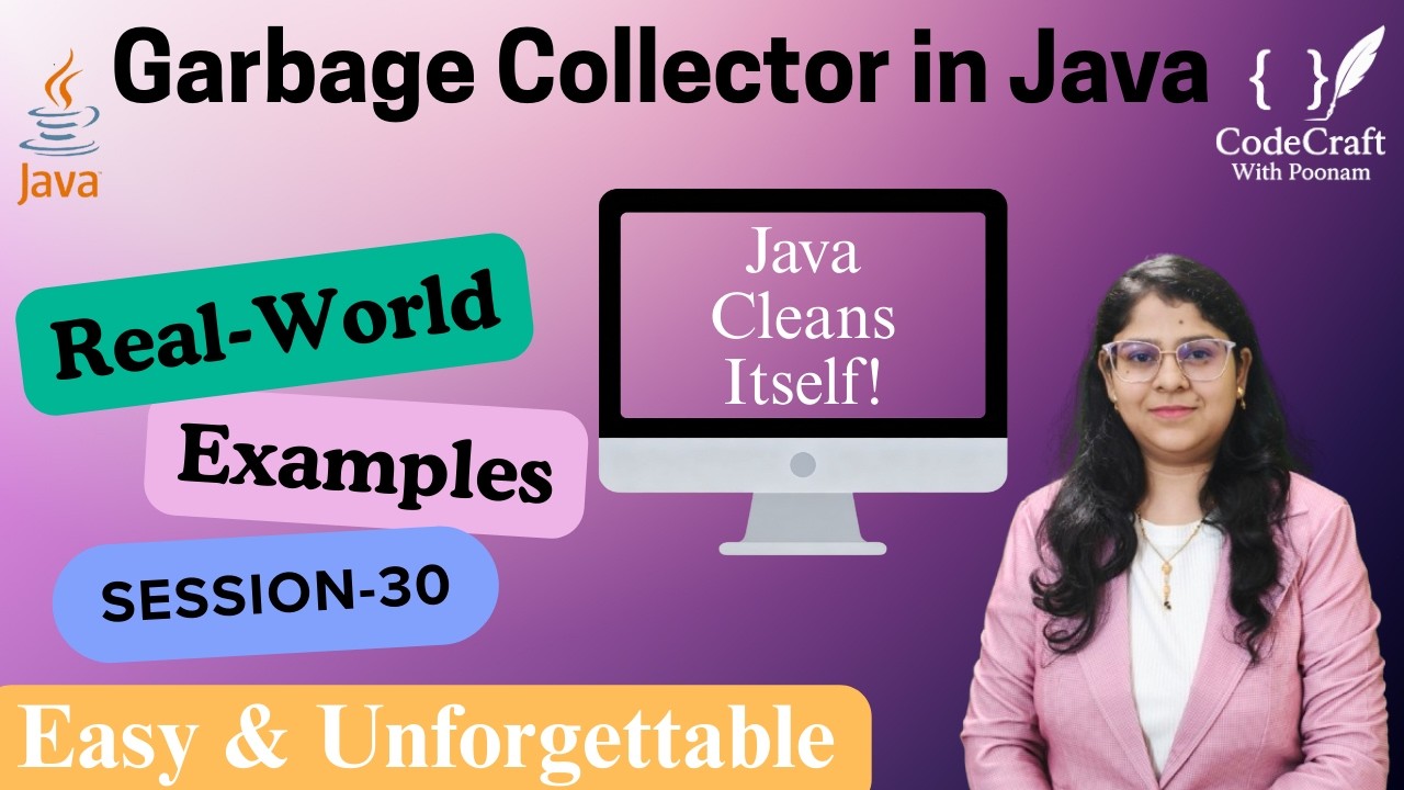 Garbage Collection in Java Explained | How JVM Cleans Memory Automatically | CodeCraft with Poonam