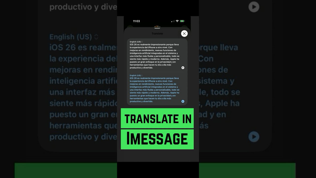 How To Translate Texts in iMessage | iOS 26 Tutorial