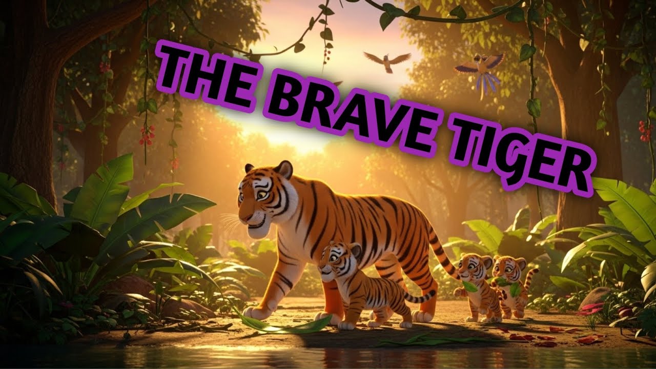 The Brave Tiger | Moral Story for Kids | 3D Animated Cartoon