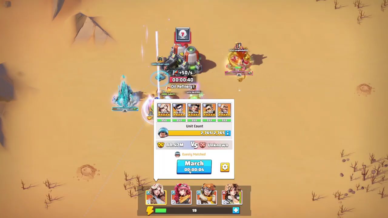 LAST WAR Dessert Storm 650 6R8 VS 144 oTs