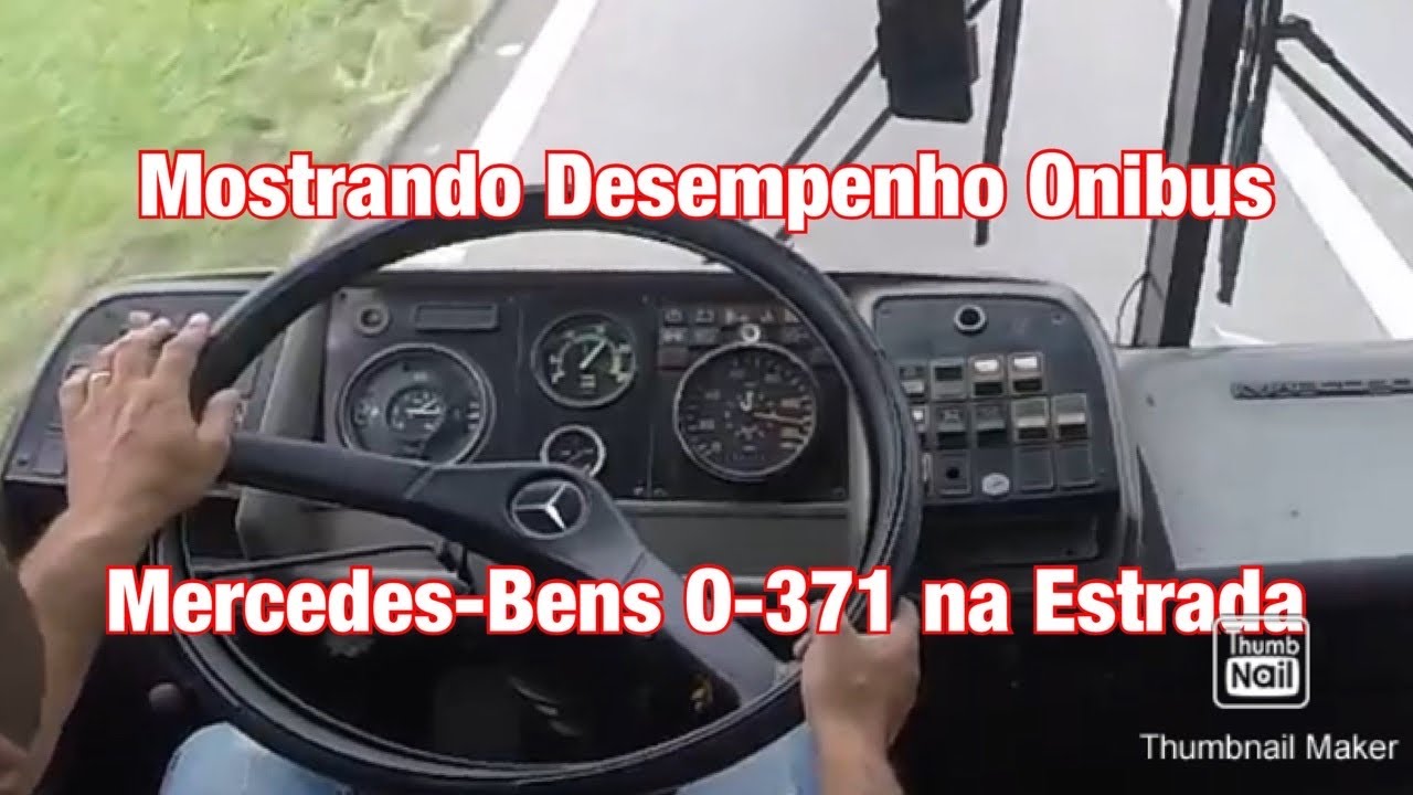 Será que anda bem???? Mostrando Desempenho Ônibus Mercedes-Benz O-371 na estrada
