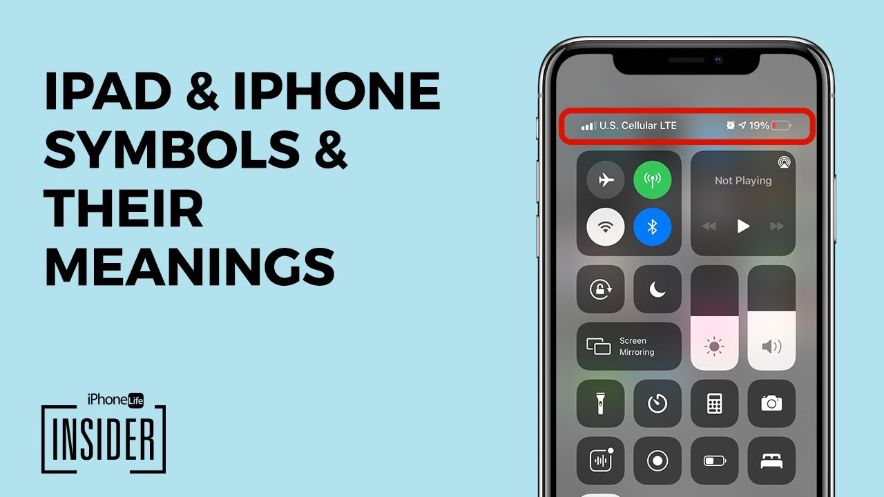 iPhone Icons: iPhone Symbols & Meanings for the Home Screen & Control Center