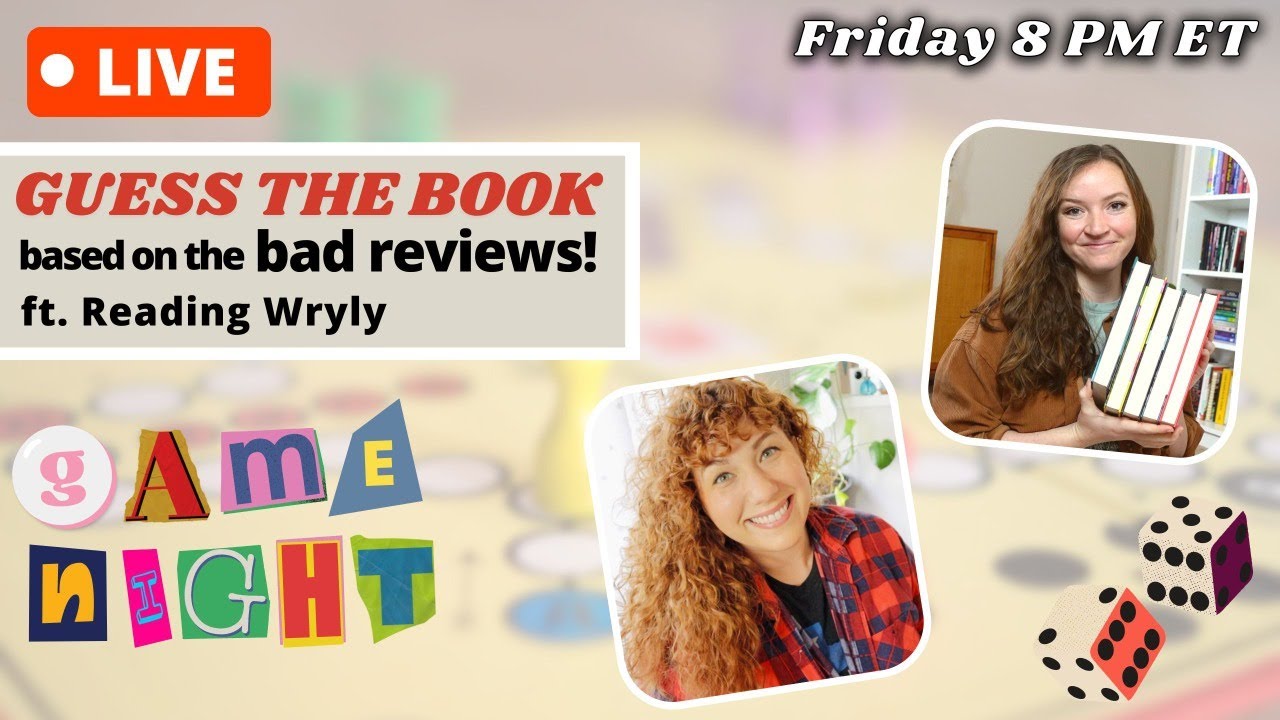 Guess the Book Based on the Bad Reviews! 🎲 Game night with @ReadingWryly