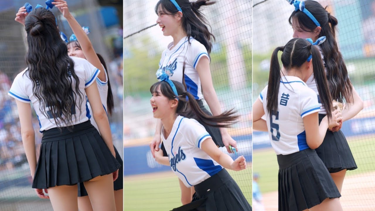 20240414小小世界 新莊棒球場 富邦 fubon angels 李晧禎 奶昔《禎昔最萌身高差的可愛互動集~一直被嫌矮的奶昔XD~》