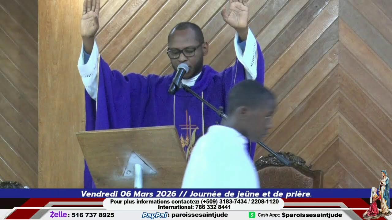 Vendredi 06 Mars 2026 // Journée de jeûne et de prière.