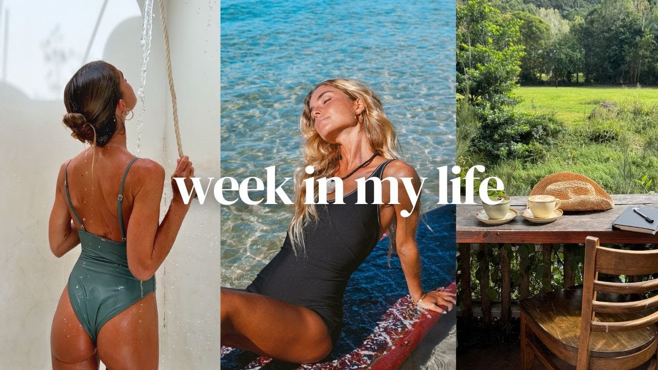 weekly vlog 🩵 | my life at 27, modelling, Byron Bay day trip, rainy days, building my brand...