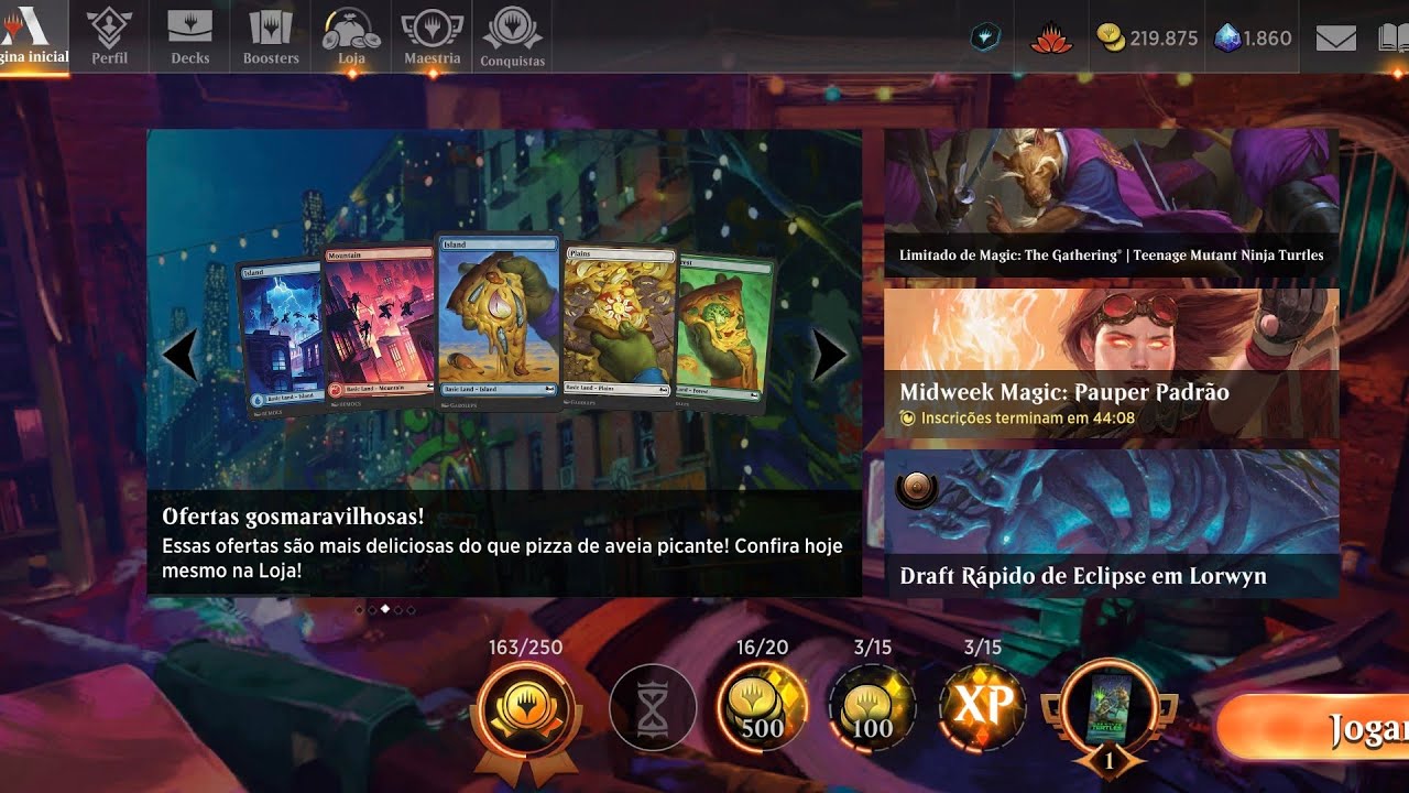 Gameplay Magic Arena Mobile: Atemporal emocionante 