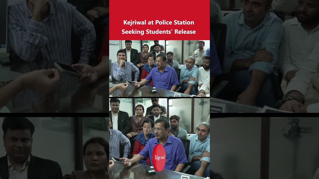 AAP Claims Kejriwal Stayed at Police Station for Detained Students