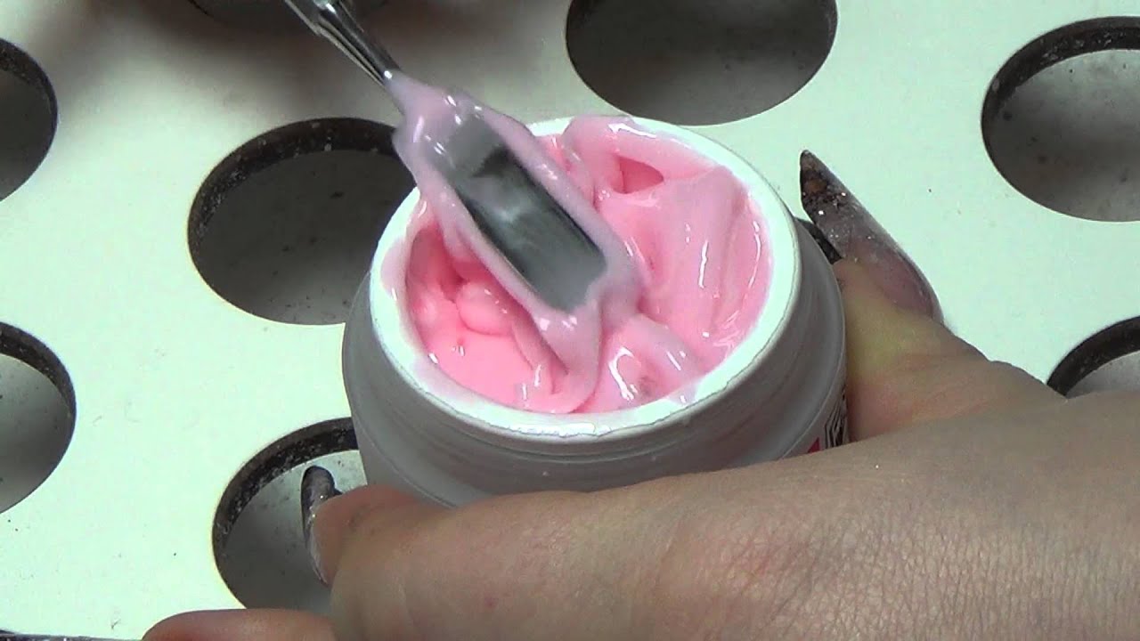Milky pink Aufbaugel mischen