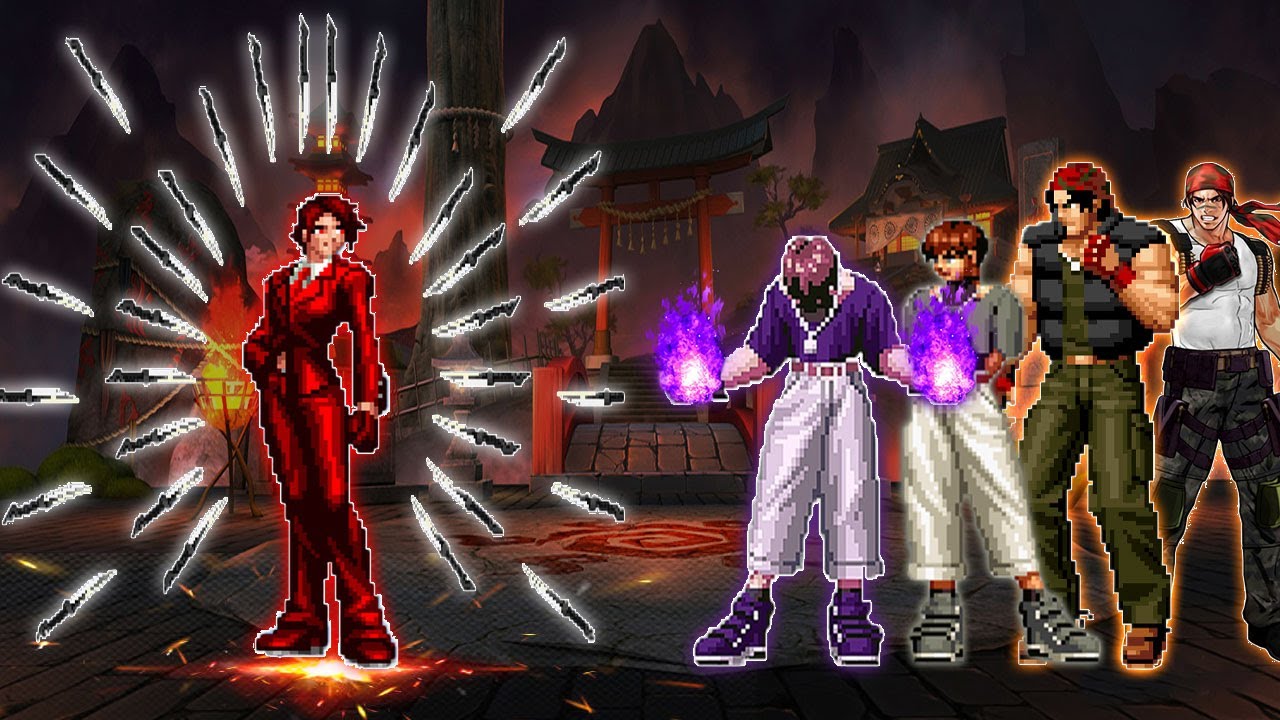 [Mugen KOF] Sonic Vanessa Vs Ralf Jones, Chris Team